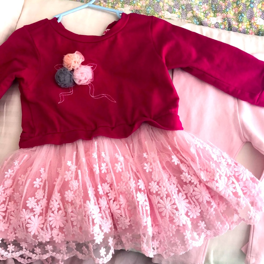 Limited Too dress with lined tulle skirt size 2T